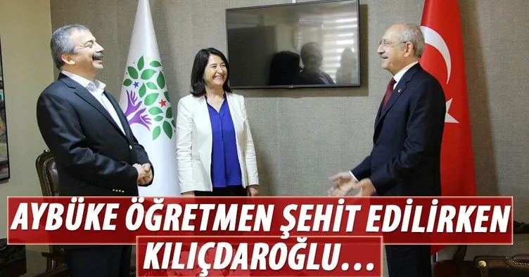 Aybüke öğretmen şehit edilirken Kılıçdaroğlu HDP’lilerle poz verdi