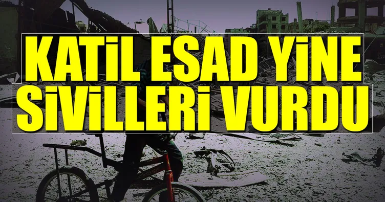Katil Esad yine sivilleri vurdu