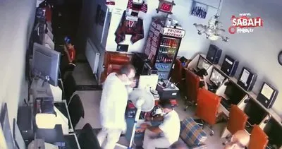 Hırsız önce güvenlik kamerasına sonra polise yakalandı | Video