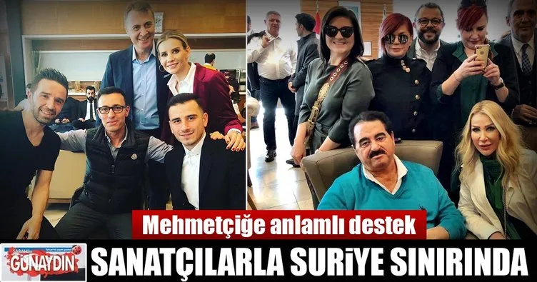 Mehmetçiğe anlamlı destek! Günaydın sanatçılarla Suriye sınırında