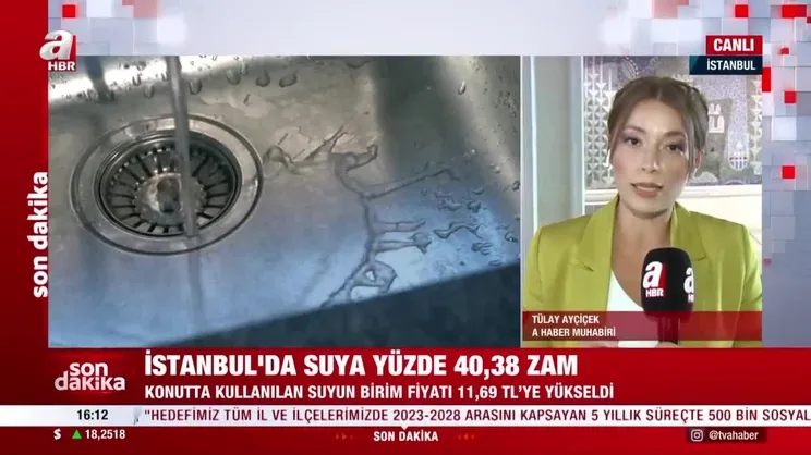 Son Dakika: İstanbul'da suya 40.38 zam! | Video