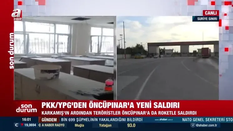 SON DAKİKA: PKK/YPG'den Karkamış'ın ardından Öncüpınar'a da saldırı | Video