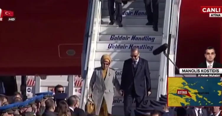 Cumhurbaşkanı Erdoğan Atina’da