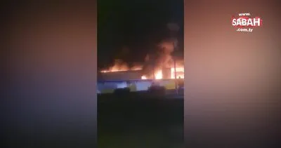 Son dakika: Bursa’da tekstil fabrikasında yangın! | Video