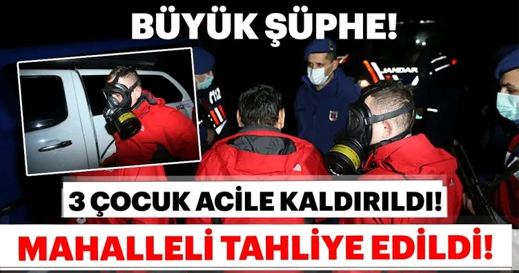 Son Dakika | Zehirli gaz kokusu esir alınca tahliye edildiler! 3 çocuk hastanede...