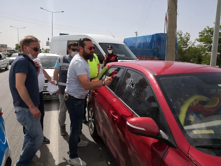 Konya'da dehşete düşüren olay! Çocuğuyla kaçan anneyi polisler kapanla durdurdu