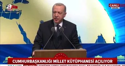 Başkan Erdoğan’dan Millet Kütüphanesi Açılış Töreni’nde önemli açıklamalar | Video