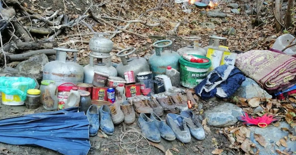 Bitlis'te PKK'ya ait malzemeler ele geçirildi