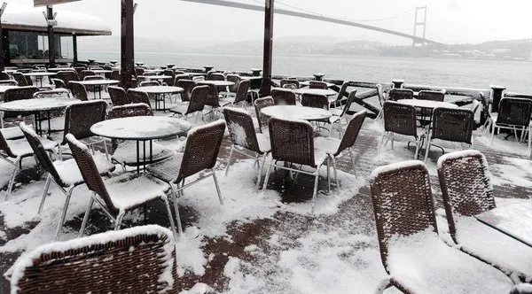 İstanbul'da kar çilesi