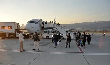 Avrupa’dan Kahramanmaraş Havalimanı’na ilk kez iniş yapan yolcu uçağı törenle karşılandı