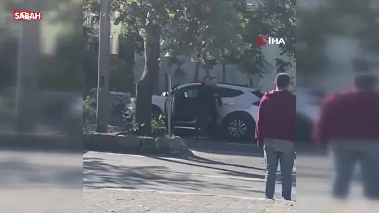 Trafikte yumruklu kavga kamerada | Video