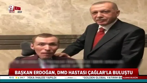 Cumhurbaşkanı Erdoğan, DMD hastası gençle görüştü