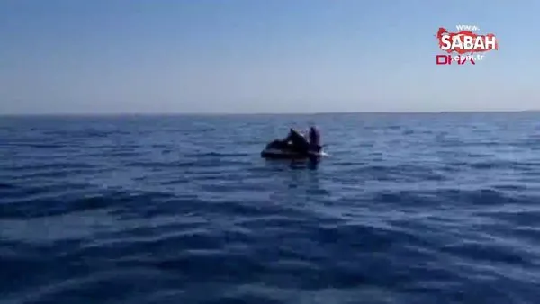 Yunanistan'a jet ski ile kaçmaya çalışan FETÖ'cüler böyle yakalandı | Video