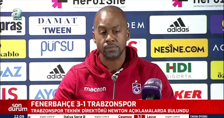 Trabzonspor Teknik Direktörü Eddie Newton ikinci yarıdaki kötü oyunun sebebini açıkladı!