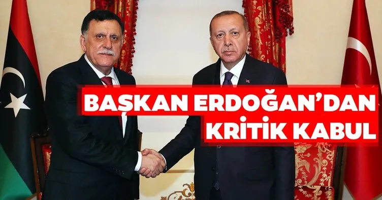Başkan Erdoğan, Fayez Al Sarraj’ı kabul etti