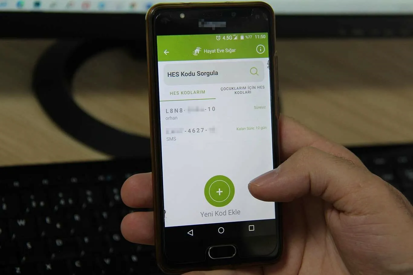 hes kodu alma ve sorgulama ekrani 2020