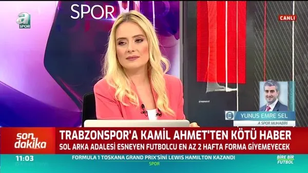 Trabzonspor'a Kamil Ahmet'ten kötü haber