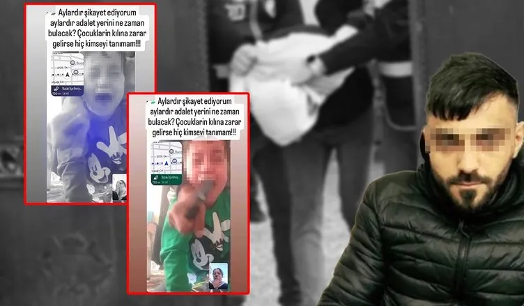 Eşinin gözleri önünde çocuğunun boğazına bıçak dayayan şahıs adliyeye sevk edildi… İfadesi pes dedirtti: Çocukları vermek istedim…