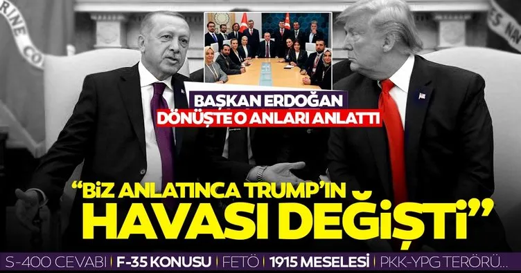 Başkan Erdoğan gazetecilere ABD ziyaretini anlattı