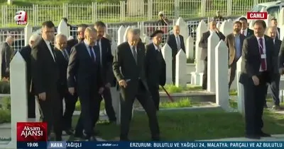 Başkan Erdoğan Aliya İzetbegoviç’in kabrini ziyaret etti | Video