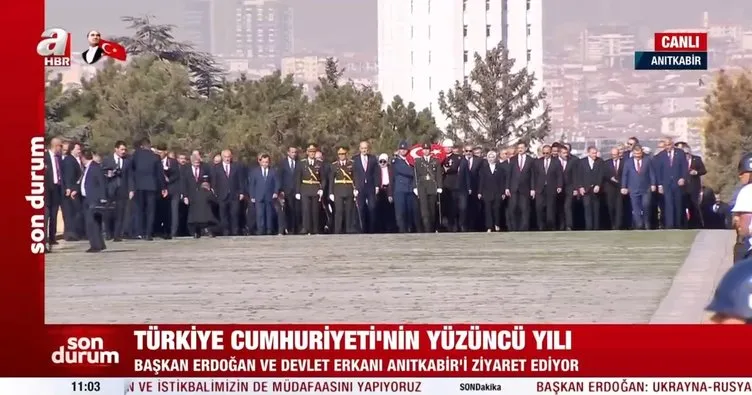 Son dakika: Başkan Erdoğan, Anıtkabir Özel Defteri’ni imzaladı: Cumhuriyetimiz, hiç olmadığı kadar güvende