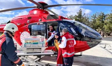 34 haftalık bebeklerin, helikopter ambulansla umut yolculuğu #mersin
