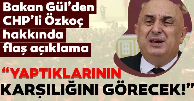 Son dakika haberi: Adalet Bakanı Gül’den CHP’li Engin Özkoç hakkında flaş açıklama! ’Fezleke derhal meclise gönderilecek’