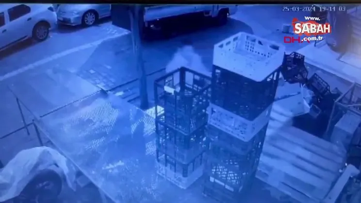 Avcılar'da palet hırsızlığı kamerada | Video