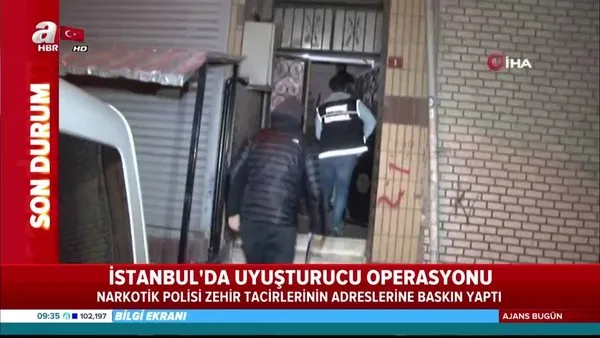 İstanbul'da uyuşturucu operasyonu!