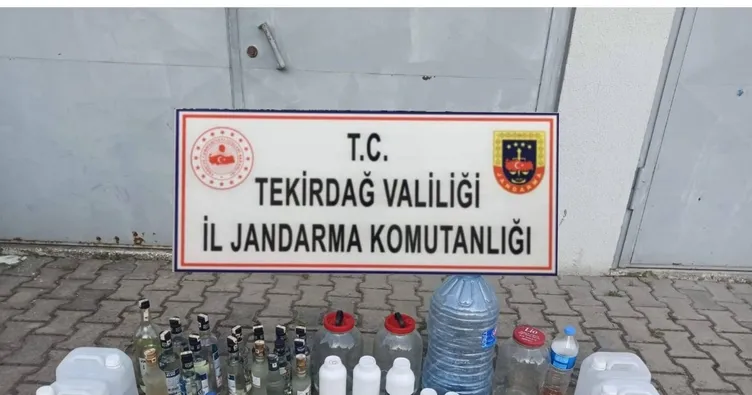 Onlarca litre kaçak alkol ele geçirildi