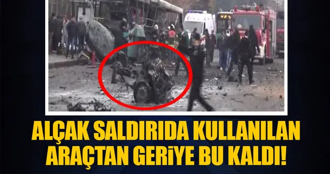 Kayseri’deki bombalı araçtan geriye bu kaldı