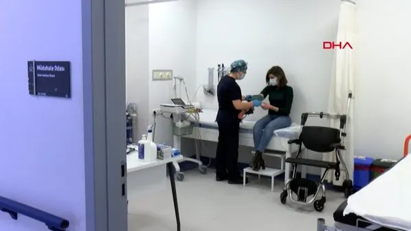 Ankara Şehir Hastanesi'nde 25 aşı uygulama odası oluşturuldu | Video