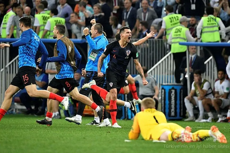 Hırvatistan - İngiltere maçından kareler