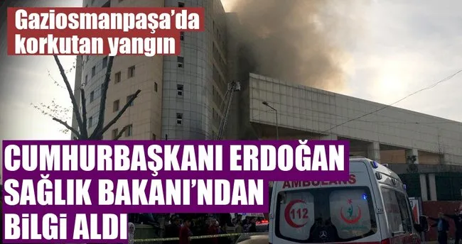 Son dakika: Cumhurbaşkanı Erdoğan hastane yangınıyla ilgili Sağlık Bakanı'ndan bilgi aldı