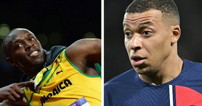 Kylian Mbappe ve Usain Bolt 100 metrede yarışacak!