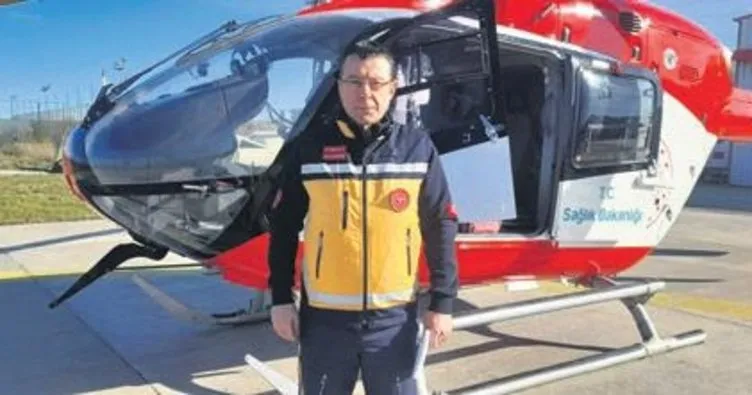 Trabzon’daki ambulans helikopter bir yılda 300 hasta nakletti