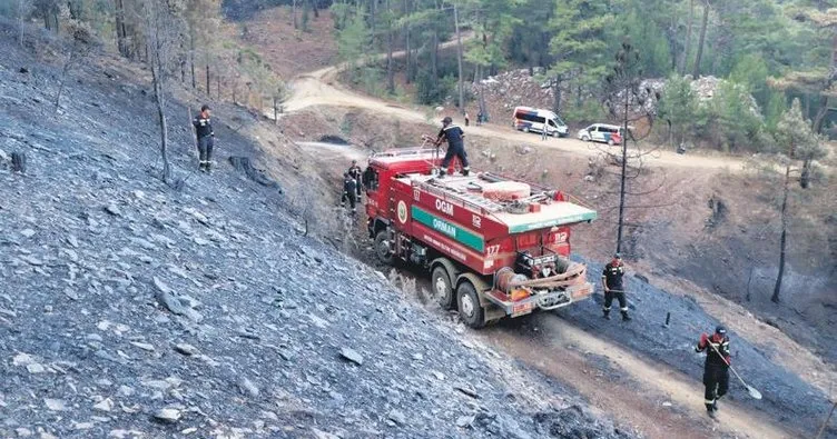 Köyceğiz’de alevler vadiye hapsoldu