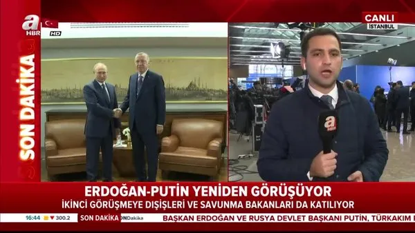 Cumhurbaşkanı Erdoğan ve Rusya Devlet Başkanı Putin, TürkAkım töreni ardından tekrar görüşmeye başladı