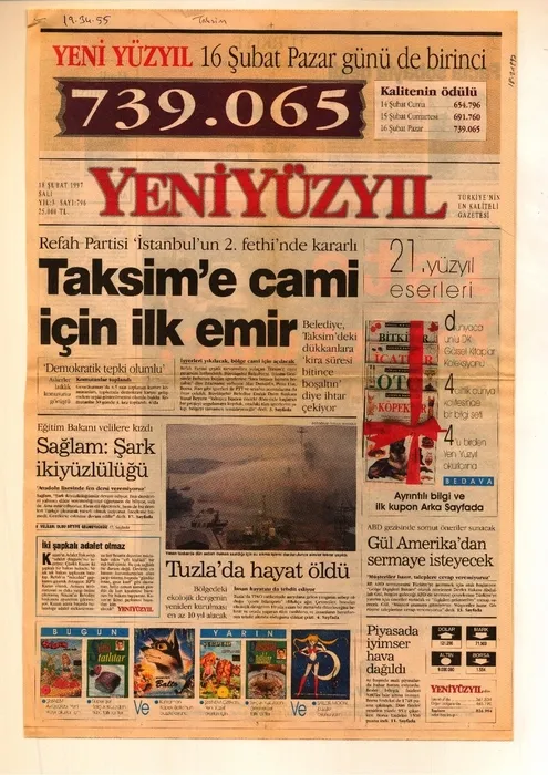 Yapımına karşı çıkmışlardı: Büyük gün geldi! İşte Taksim Camii manşetleri