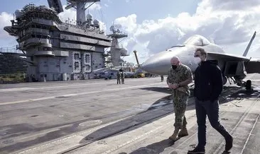 Yunan Başbakanı Miçotakis Girit’te konuşlanan ABD uçak gemisine çıktı