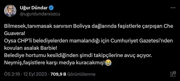 CHP yandaşı Enver Aysever ve Uğur Dündar'dan
