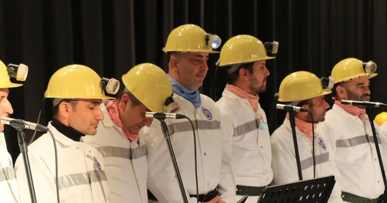 Madenciler korosu konseri büyük ilgi gördü
