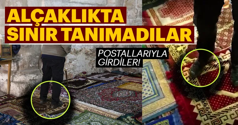 İşgalci İsrail polisinden Mescid-i Aksa’ya postallı saldırı