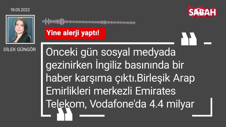 Dilek Güngör | Yine alerji yaptı!