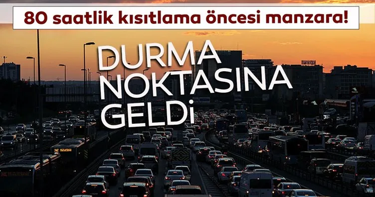 Son dakika haberi | Sokağa çıkma kısıtlaması öncesi İstanbul’da trafik durma noktasında!