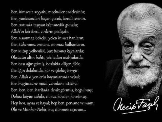 Türk edebiyatının üstadı ve bir dava adamı: Necip Fazıl Kısakürek