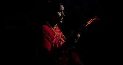 Katmandu’da renkli görüntüler