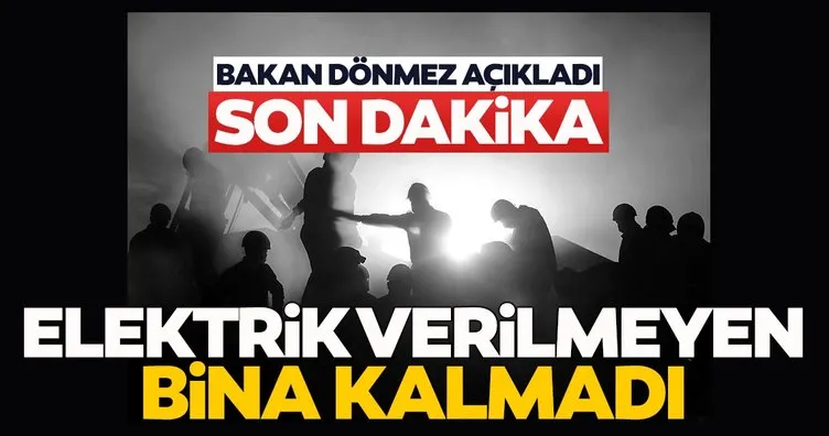 Son dakika haberleri: Bakan Dönmez’den İzmir’deki elektrik kesintisiyle ilgili açıklama