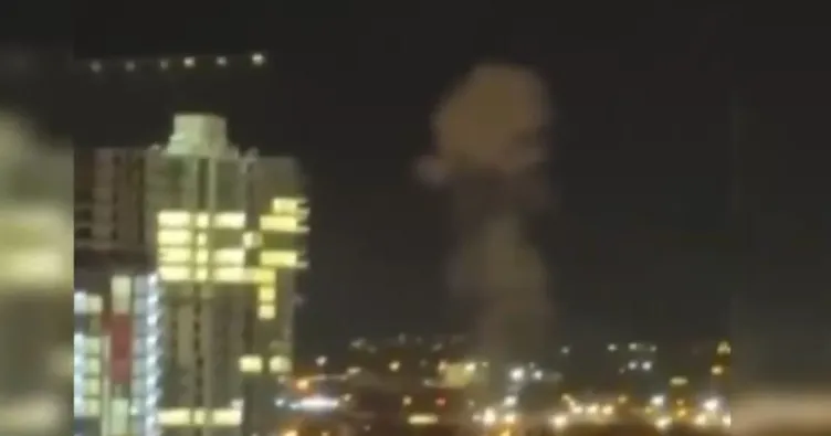 Irak’ta Erbil Havalimanı’nda patlama! İşte o görüntüler...