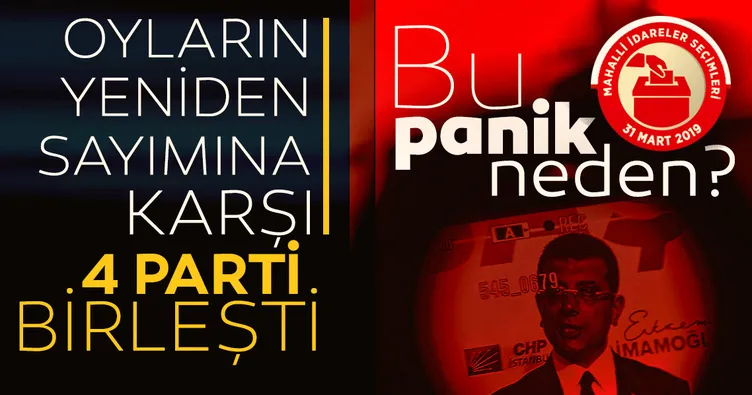 Yeniden oy sayımına karşı Millet İttifakı!